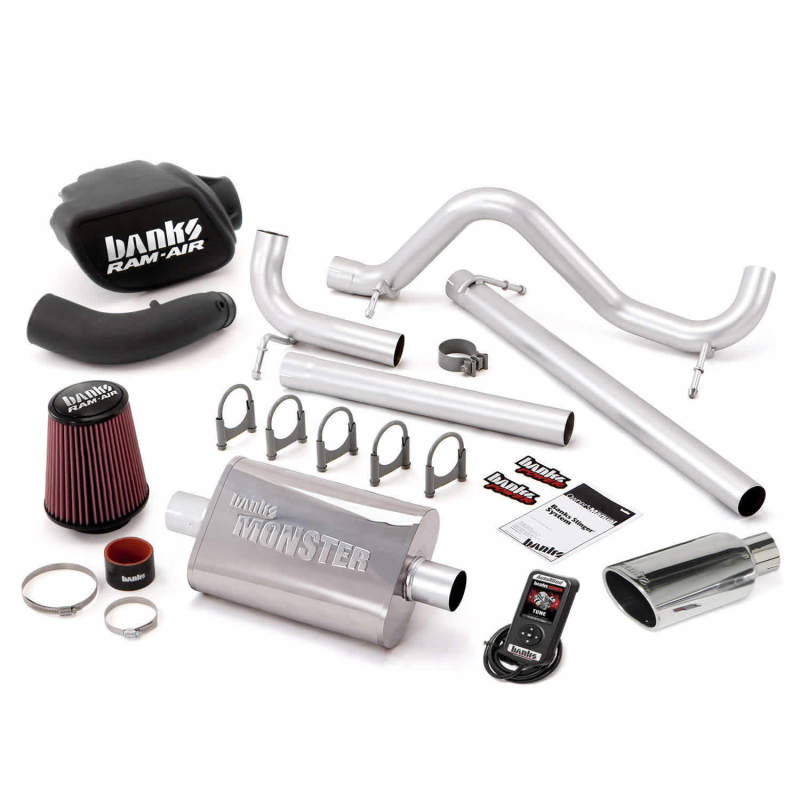 Jeep Wrangler Performance Exhaust - Banks Power - Stinger System with AutoMind - Chrome - `07-`11